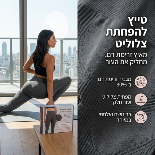 טייץ אנטי-צלוליט למיצוק וחידוד העור