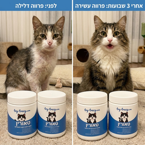 תוסף טאורין חיוני לבריאות חתולים