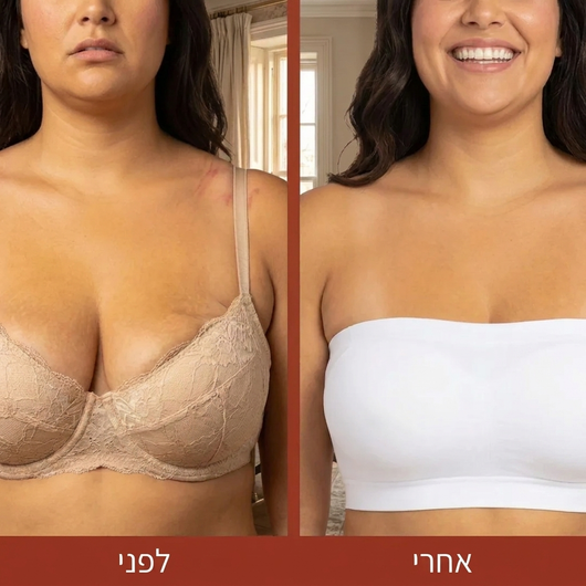 חזיית בנדו סטרפלס ללא תפרים